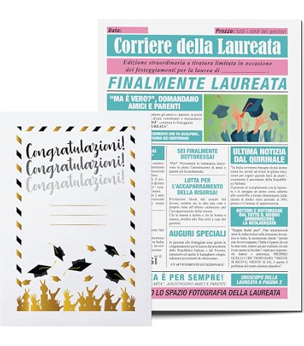 Bombo Biglietto Auguri Laurea A Forma Di WC: Simpatico E Divertente Con Busta 15x22 Cm - 4