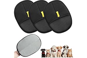 CXYP Pack of 3 Fur Magnet, Double-Sided Fur Gloves, Remover Cat Glove, Cat Hair Remover Clothing, Double Sided Fur Gloves, Cat Pet Grooming Gloves