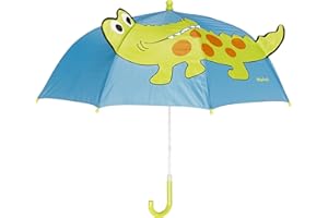 Playshoes Ombrello Per Bambini, Ombrellone a bastone con meccanismo a misura di bambino Unisex - Bambini e ragazzi