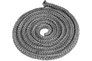 1 styck ugnstätningssnöre, ugnstätningslina, 16 mm x 3 m, tätningstejp för eldstäder (lämplig för eldstäder med mellanrum mel