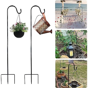 Stalen haak lantaarnstandaard vogelvoederverlichting ondersteuning hanger tuinpaal plant String Verlichting Decoratie Tuinhaken hangende herdershaak: - België Stalen haak lantaarnstandaard vogelvoederverlichting ondersteuning hanger tuinpaal plant String Verlichting Decoratie Tuinhaken hangende herdershaak: - België