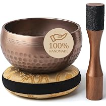 Bol Chantant Mini Portable Avec Maillet Et Coussin - Pour Méditation, Yoga, Relaxation Des Chakras