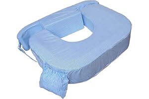 MY BREST FRIEND 0027 Zwilling Plus Stillen Pflege Kissen, Blau Weiß Streifen, blau, 1 Stück (1er Pack)