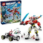 LEGO DREAMZZ Cooper's Tiger Robot and Zero's Hot Rod Car 71497-9 Creative Toy Vehicle for Children and Over