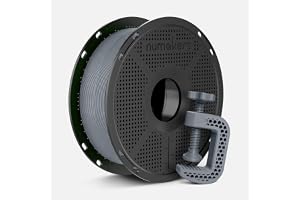 Numakers PETG CF 3D Printer Filament 1.75mm, Carbon Fiber Reinforced PETG, 1kg Spool, Dimensional Accuracy +/-0.03mm,Matte Finish, Vacuum Sealed for FDM 3D Printers (Volcanic Rock Gray)