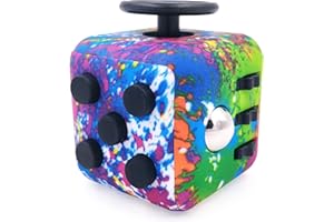 FIDGETARIAN Cubo Antiestres Niños Adultos - Fidget Toy Anti Estrés - Juguetes Antiestres con 6 Módulos Relajantes - Figet Toys Juguetes para Adultos Adolescentes y Niños - Abstracto