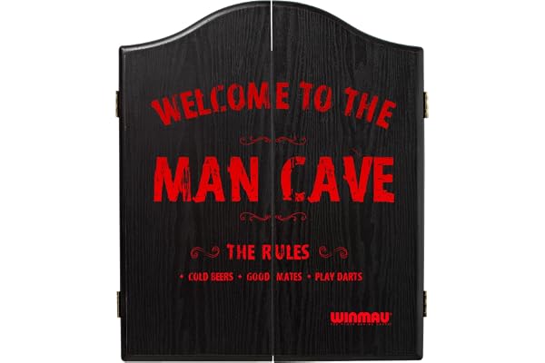WINMAU Man Cave Deluxe Dartboard Cabinet