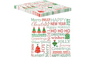 MORAINJAY 100 fogli di carta oleata natalizia, per alimenti, caramelle, biscotti, impermeabili, a prova di olio, per hamburger, panini, alimenti