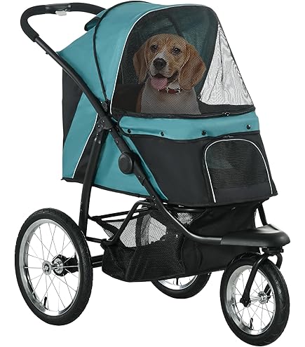 GOPLUS Dubbellaagse opvouwbare huisdierwagen, 2-traps 3-in-1