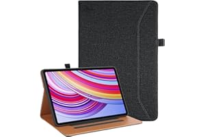 Vakarey pour Redmi Pad Pro Coque avec Porte Stylo,Antichoc Coque Tablette pour Xiaomi Redmi Pad Pro 12.1 Pouces 2024,Noir