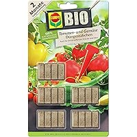 COMPO BIO Tomaten- und Gemüse Düngestäbchen und 2 Monate Langzeitwirkung, 20 Stück