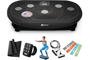 LifePro Máquinas de placa vibratoria: entrenamiento de cuerpo completo, recuperación y drenaje linfático con movimiento 4D, funcionamiento silencioso, soporte articular y tecnología de triple motor