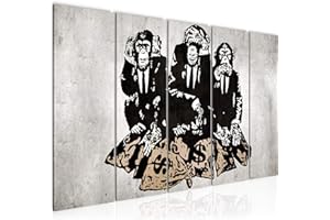 Runa Art Quadro Tre Scimmie Stampa D'Arte Tela Non Tessuta Decorazione Murale Soggiorno Camera Da Letto 303456b