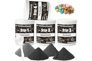 DINGSEN Professionelle Stein-Kornung, 2 kg fur Hochglanz-Polieren, entfernt Unebenheiten und alattet Oberflachen, funktioniert mit jedem Becher, ideal fur wissenschaftliche Kits und Heimwerker