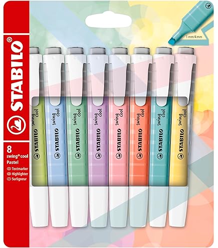 Set De 10 Subrayadores Maped Glitter Con Purpurina Y Punta Biselada, Colores Pastel Y Fluorescentes, Ideales Para Bullet Journal Y Manualidades