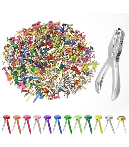 Épingles Fendues Métal Multicolores – Lot De 150, 8x16 Mm, Pour Scrapbooking, Reliure, Loisirs Créatifs