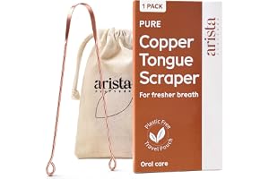 Tunga skrapa i koppar | Naturligt antimikrobiell | förhindra orala sjukdomar | Ayurveda tungrengörare och dålig andedräkt | måste ha för tandhygien