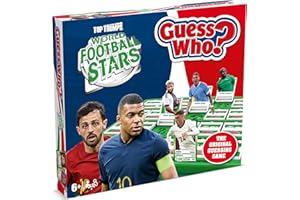 Winning Moves World Football Stars Guess Who? Board Game, Play with Mbappé, Cole Palmer, Núñez, and Harry Kane, easy to set up, gift for ages 6 plus