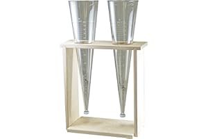 WITEG Imhoff 2 Sediment Vessels Wooden Racks