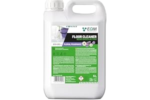 EQM SOLUCIONES QUIMICAS EQM - ECO-202 - Nettoyant Sol Multi Surface - Action renforcée pour un plus de nettoyage - 5L - Haut pouvoir dégraissant et désodorisant - Arôme floral