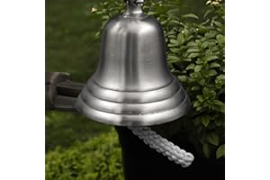 Nagina International - Campanello di sicurezza per barche in alluminio spazzolato nichelato e ottone placcato marittimo Navy Naval Force | Campane per porte nautiche per arredamento e utilità … (7