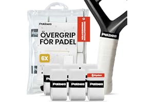 Palbea Extra Klibbig Vit Paddel OverGrip. Paket om 3/6/12/22/60.