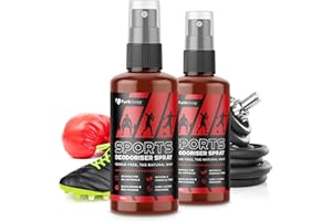 FUNKAWAY Sports Deodorizer Spray Twin Set (2 x 200ml) Odor Eliminator for Shoes, Boots & Gear | Antibacterial & Antifungal for Smelly Feet | Freshens Football Boots, Sneakers, Gym Bags & Gloves | Peppermint