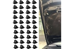 LIANCHEN LIANCHNE Abdeckstopfen Motorhaube Clips Motorhaube Dämmmatte Befestigungsclip Clips Auto Motorhaube Isolierkissenhalter Clip Motorhauben Stützstab Clips Wärme- und Schalldämmung schwarz (40)