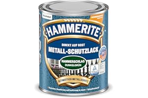 Hammerite Metallschutzlack Hammerschlag, Dunkelgrün, 750ml