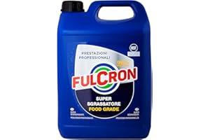 Fulcron Sgrassatore Super Sgrassatore Food Grade Concentrato 5 l, spray sgassatore, igienizzante spray specifico settore alimentare, sgrassatore professionale, biodegradabile, registrato NSF A1