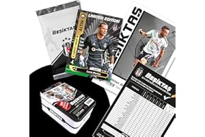 BJÖRN SWENSEN Besiktas Istanbul Original Licensed 48 Player Cards Trading Cards with Original Signatures Football Cards Season 2019/20 Fan Item Set with Gift Box BJK