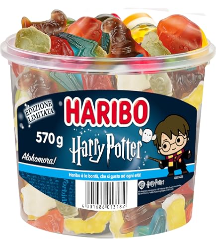 Haribo Serpenti Giganti Pancia Gialla | Caramelle Gommosse | Vasca 768g