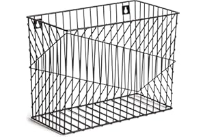 U Brands Vena Wire File Basket Office Supplies Metal Black