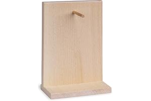 IL CALENDARIO POSITIVO Supporto in legno di FAGGIO per Calendario Giornaliero da Tavolo con Fogli a Strappo | Compatibile con altri Ricambi di Calendari a Blocco Formato A6 | Dimensioni cm 12x17x5.5