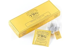 TWG Tea | Emperor Sencha | Tè Verde | Tè Giapponese | 15 Bustine di Tè in Cotone Cucite a Mano | Set Regalo