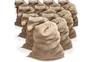 TK THERMALKING 10 Sacchi juta grandi – Sacco di iuta grande antiallagamento - Sacca per raccolta frutta – Barriera per inondazioni (60x110 cm)