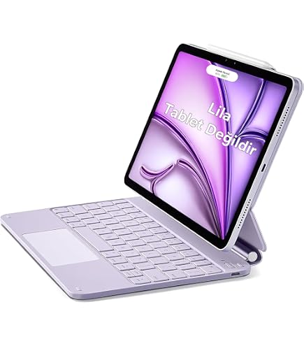 EHZ TEKNOLOJI iPad Air 11 inç M2 Çip Uyumlu Magic Keyboard