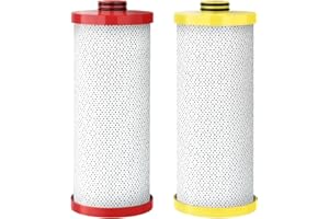 AQUA CREST Ersatz für Aquasana® AQ-5200R Untertisch-Wasserfilter, 500 Gallonen Filterlebensdauer, reines, schmackhaftes Wasser, kompatibel mit AQ-5200.55, AQ-5200.56, AQ-5200.62 und AO-US-200, 2 Stück