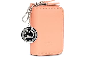 SKPAT - Porta Llaves con Cierre Cremallera para Hombre de Polipiel. Llavero Organizador Llaves con Protección Anti Escaneo RFID. Portalleves Calidad Funda Llaves