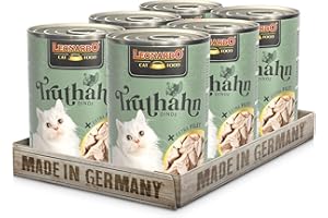 LEONARDO Dinde + Filet Extra | (6 x 400g) Dinde + Filet de Dinde Extra | Nourriture Humide en boîte avec Extra Filet | sans céréales et avec Une teneur en Via