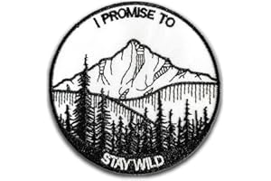 BPA Toppe Termoadesivi Toppe Ricamate per Ferro da Stiro o per Cucire-I Promise to Stay Wild