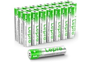 Lepro AAA Alkaline Batteries 24 Pack, 1200mAh Triple A Battery with Anti-Leakage Technology, High Capacity, Long Lasting Power, 1.5 Volt LR03 MN2400 AAA Battery Pack for Clocks Remotes Mouse Torch