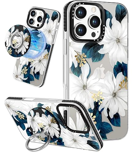XIZYO Magnetic Case For IPhone 16 Pro Max, Floral Flower Cute Aesthetic - View #2