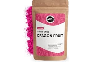Spicy Welt Frystorkat Drakfruktspulver (100g) – 100% Äkta Rosa Pitaya, Osötat och utan Tillsatser