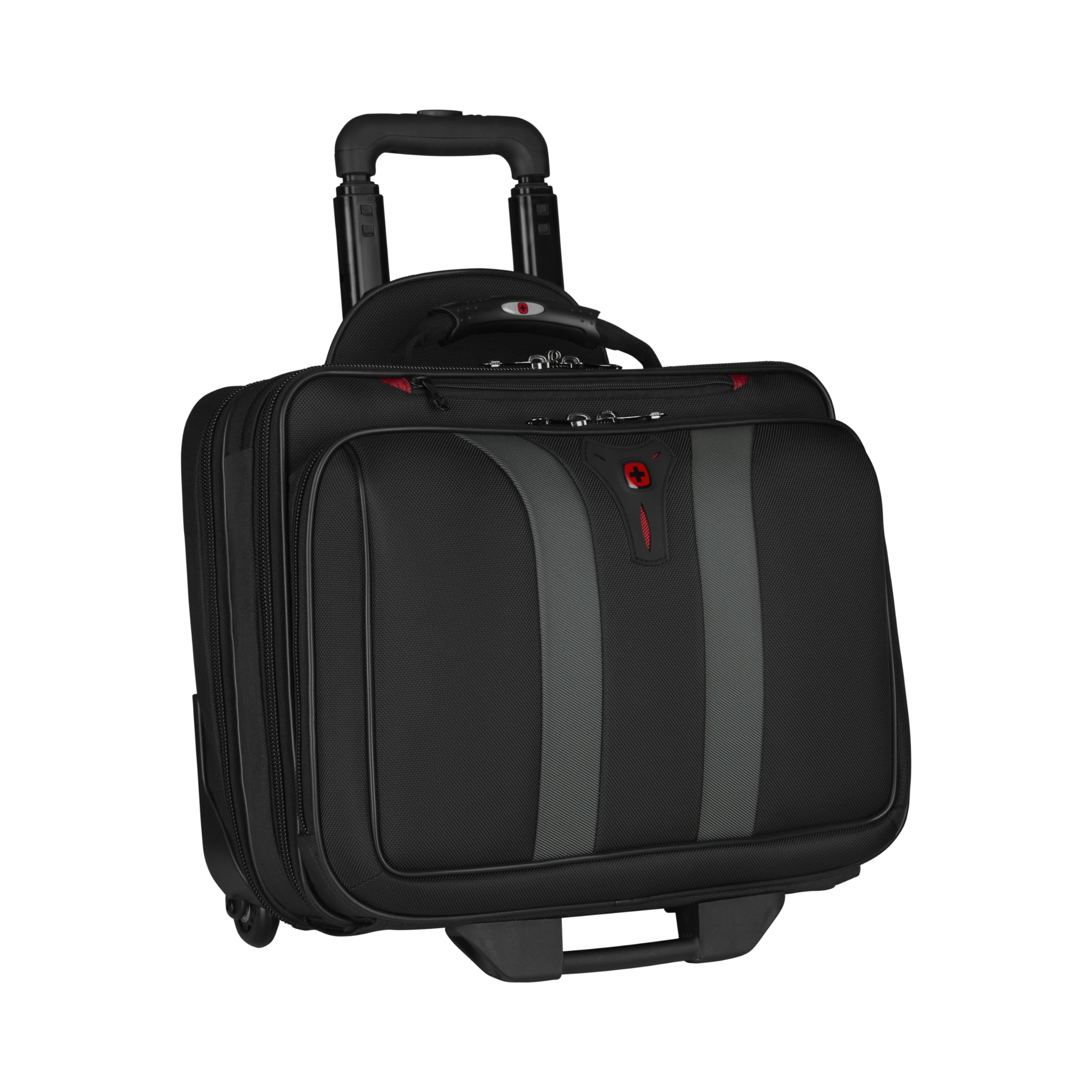 WENGER, Granada 15.6 Inches Wheeled Laptop Case, 24 liters, Black, 600659, Business Travel Bag, Swiss Designed
