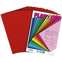 20 Fogli Carta Colorata A4 - Rosso Natale, 130 G/m², Per Lavoretti E Decorazioni - Foto 6