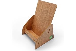 ‎STABLECO stableco 1x ökologischer Prospektständer DIN A5 vertikal mit 1 Fach stabiler Flyerständer im natural Design No Plastic! Just Paper! nachhaltiger Prospekthalter, Postkartenständer schnell aufzubauen