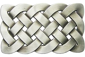 Schnalle123 Gürtelschnalle Celtic Keltischer Knoten 3D Optik für Wechselgürtel Gürtel Schnalle Buckle Modell 99