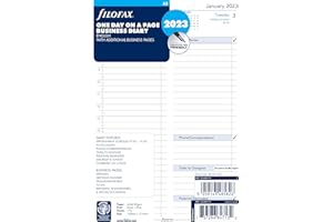 Filofax A5 Business Day per Page English appointments Diary - 2023