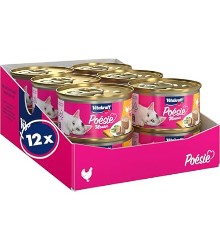 MIAMOR - Pasté | Natvoer voor volwassen katten met natuurlijke taurine. Graan vrij volledig voer in blik zonder soja en kunstmatige toevoegingen | 12x85g pluimveelever